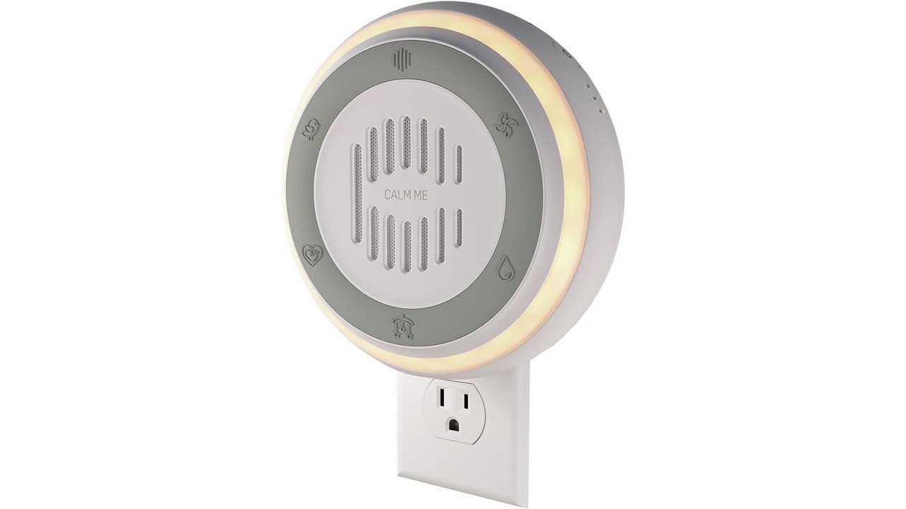 Wall Plug in White Noise Sound Machine for Office Privacy & Noise Canceling, White Noise Machine for Sleeping Adults & Baby, Therapy Noise Blocker with 20 Soothing Sounds & Nightlight by Calm Me.
